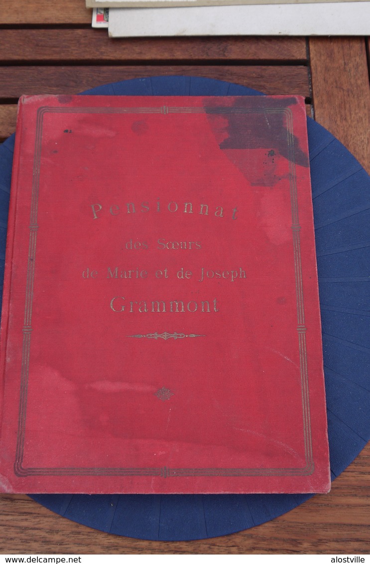 Geraardsbergen Wellicht Begin 1900' Pensionnat Des Soeurs De Marie Et Joseph Soort Handboek Kalligrafie Zeldzaam - Documents Historiques