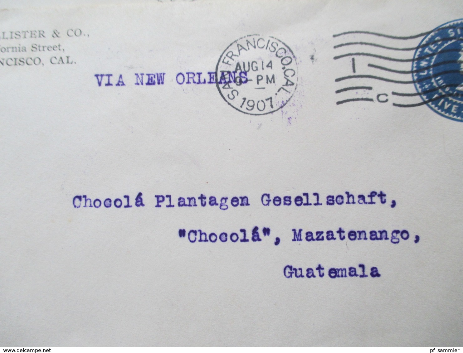 USA 1893 - 1932 Belege / Ganzsachen teilw, nach Guatemala Plantagen Gesellschaft mit Transit Stempel. Stöberposten!