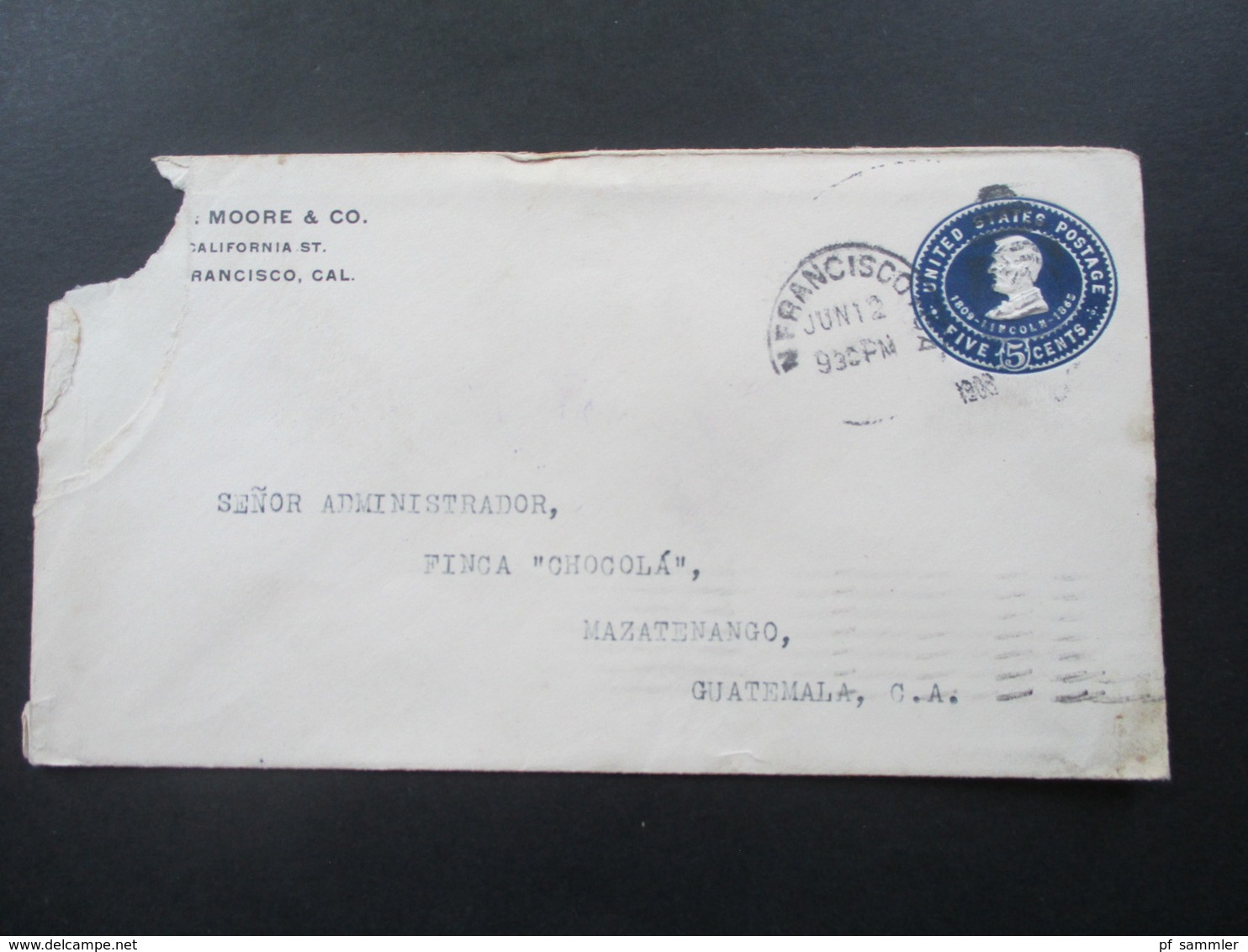 USA 1893 - 1932 Belege / Ganzsachen teilw, nach Guatemala Plantagen Gesellschaft mit Transit Stempel. Stöberposten!