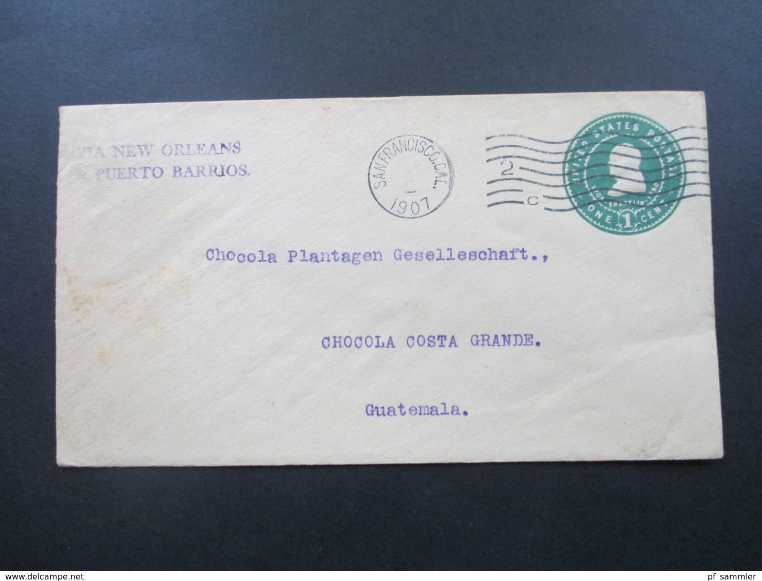 USA 1893 - 1932 Belege / Ganzsachen teilw, nach Guatemala Plantagen Gesellschaft mit Transit Stempel. Stöberposten!