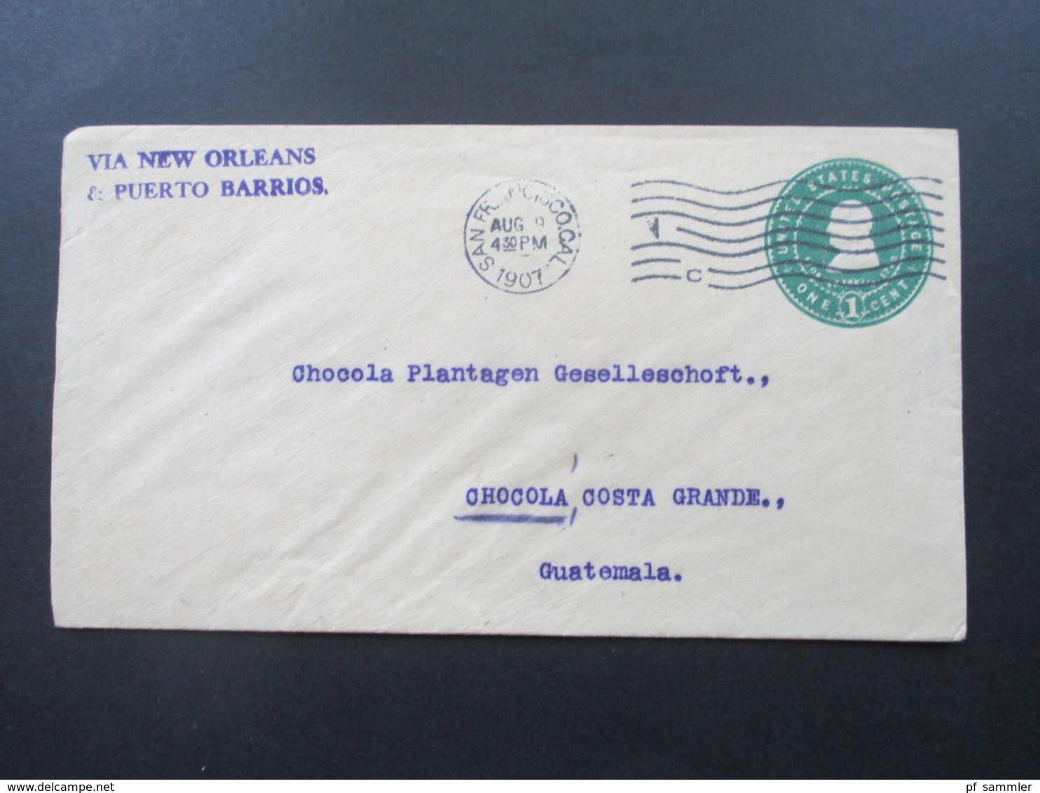 USA 1893 - 1932 Belege / Ganzsachen teilw, nach Guatemala Plantagen Gesellschaft mit Transit Stempel. Stöberposten!