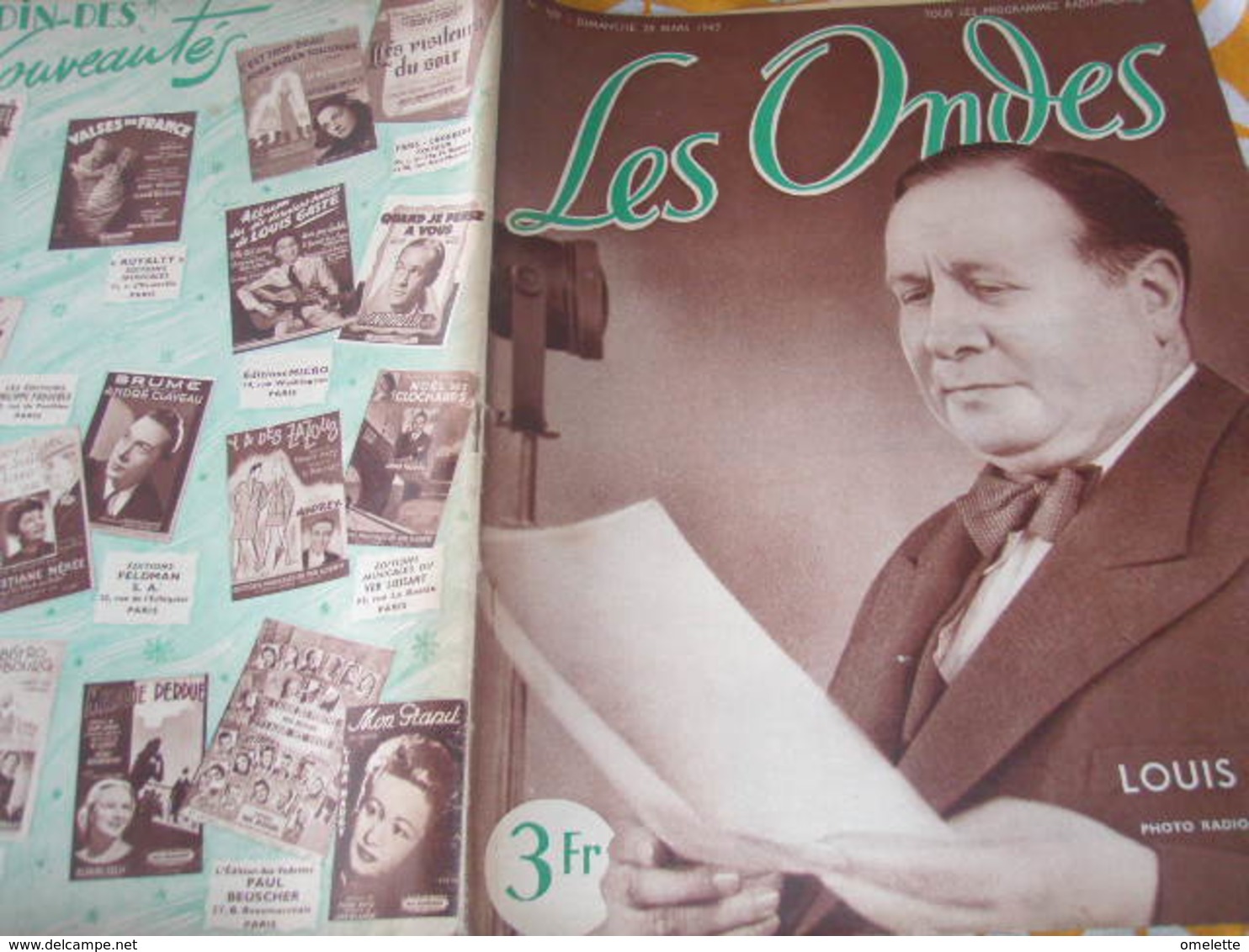 ONDES RADIO PARIS/LOUIS LYNEL /COLLABORATION TESSIER /ORCHESTRE PARIS/CHANSON ARTISAN/GUETARY /GLAZOUNOV LEHMANN - 1900 - 1949