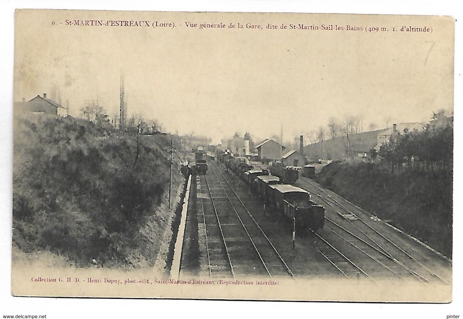 SAINT MARTIN D'ESTREAUX - Vue Générale De La Gare - Train - Otros & Sin Clasificación