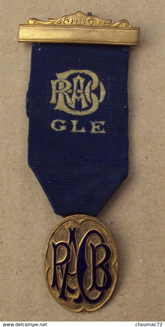 005, Médaille Franc-maçonnerie - GLE - Lion Lodge No 7103 - 1943 - Freemasonry