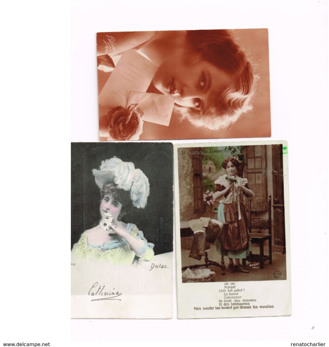 Lot De 8 Cartes.Femmes. - Femmes