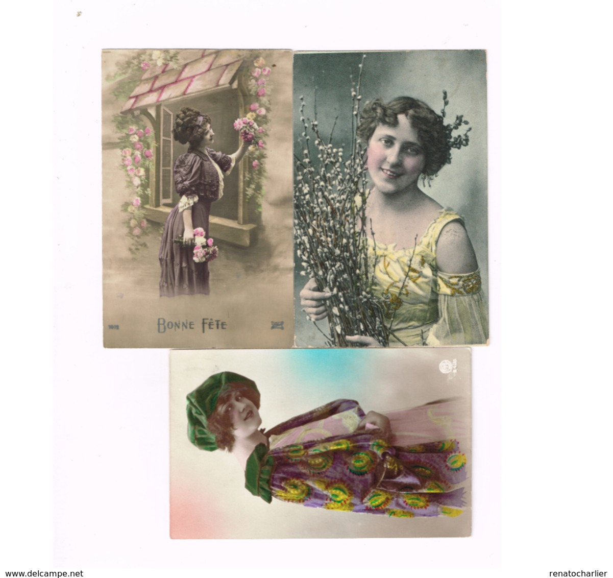 Lot De 8 Cartes.Femmes. - Femmes