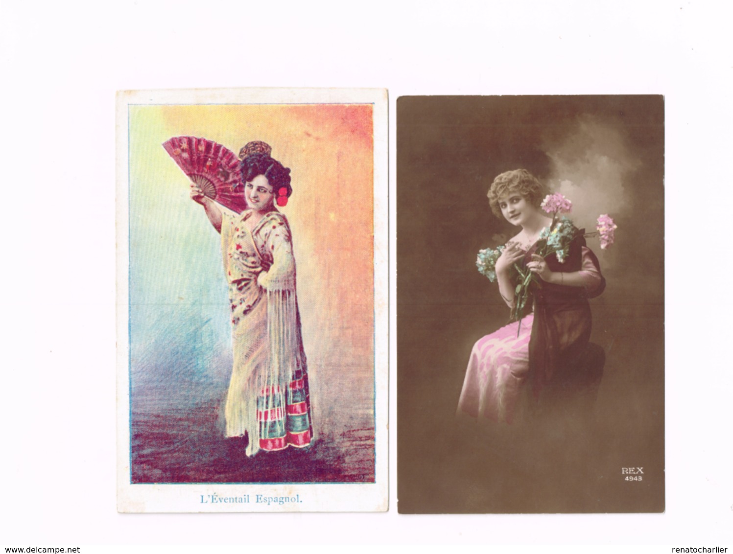 Lot De 8 Cartes.Femmes. - Femmes