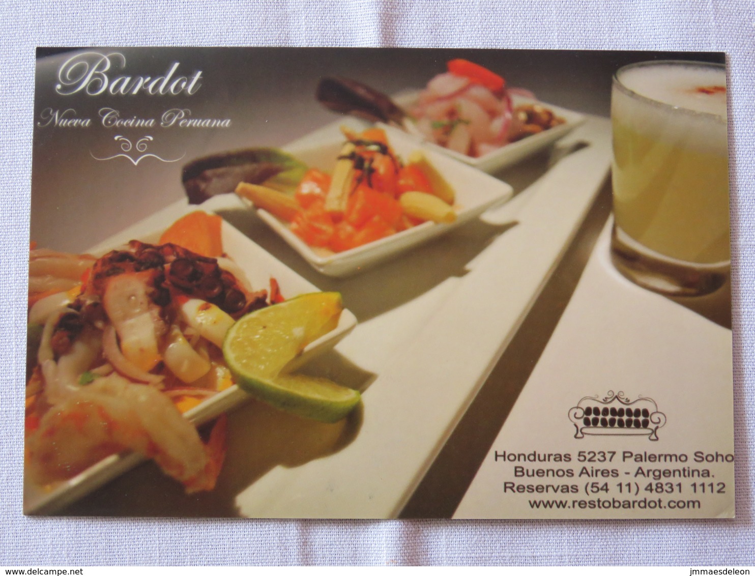 Argentina Around 2018 Postcard - Advertisement Restaurant Food - Argentina