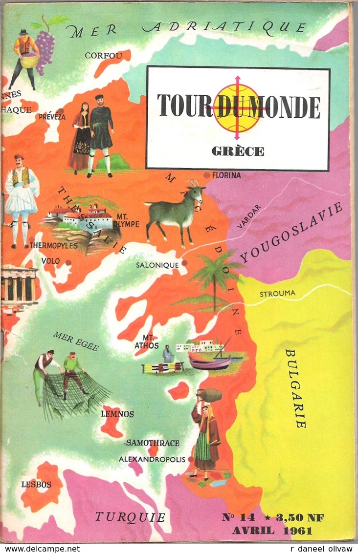 Tour Du Monde N° 14, Avril 1961 - Grèce (ABE) - Géographie