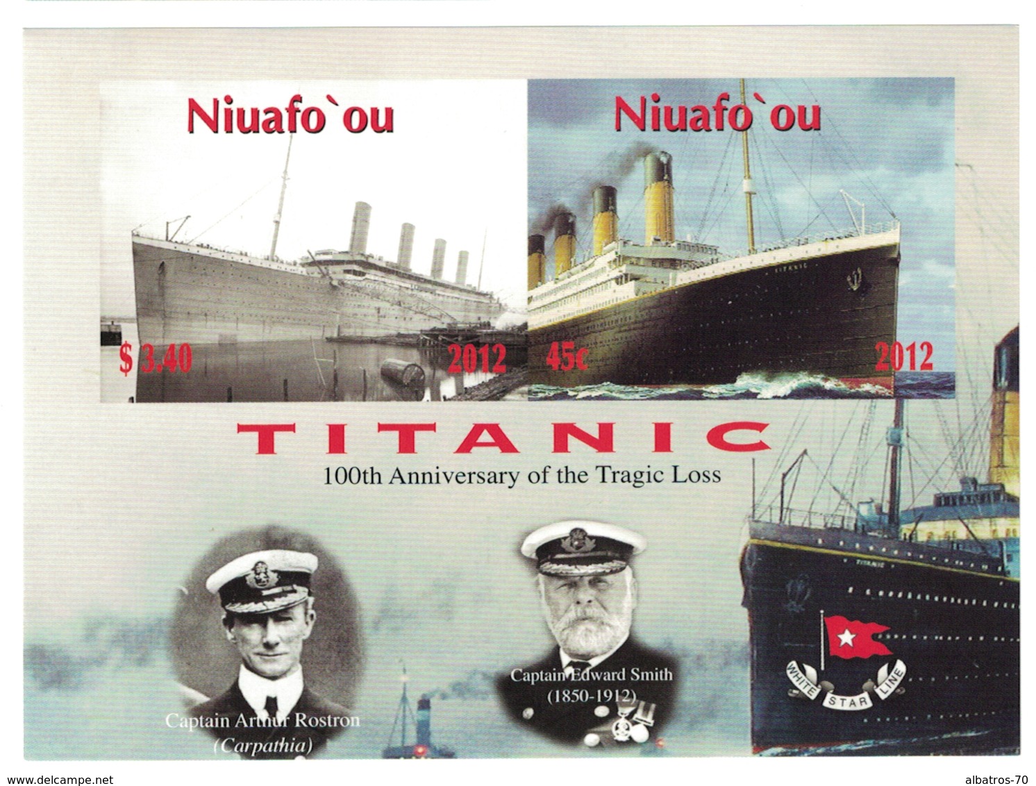 Niuafo'ou 2012 _ Imperforated _ TITANIC - The 100th Anniversary Of The Disaster _ MNH ** - Tonga (1970-...)