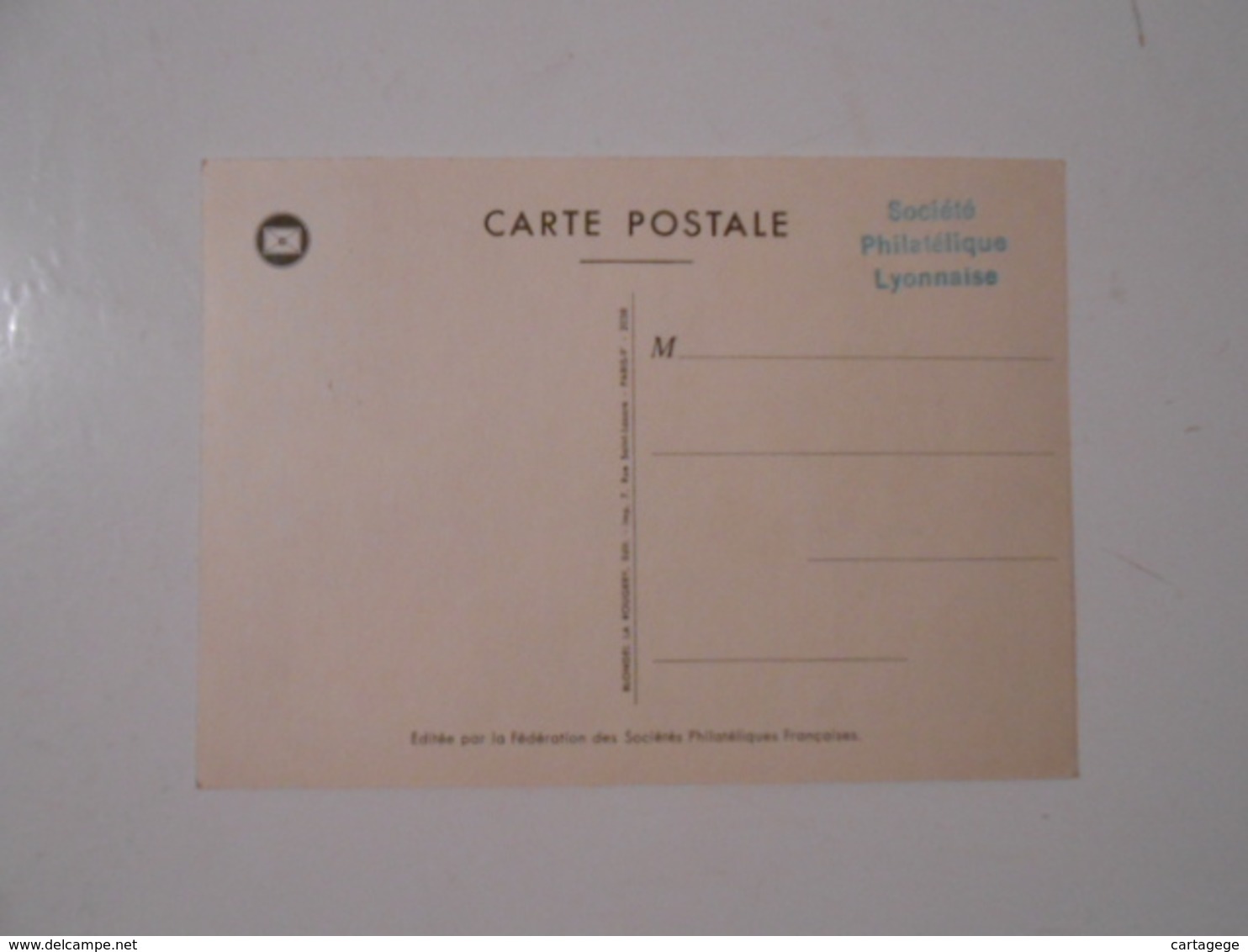 FRANCE CARTE-MAXIMUM YT 1285 JOURNEE DU TIMBRE 1961, LYON - 1960-1969