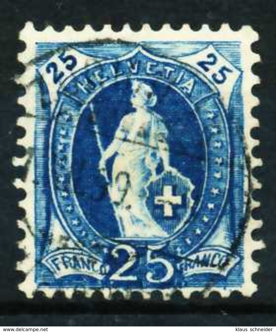 SCHWEIZ ST.HELV Nr 67Ca Zentrisch Gestempelt X696D42 - Used Stamps