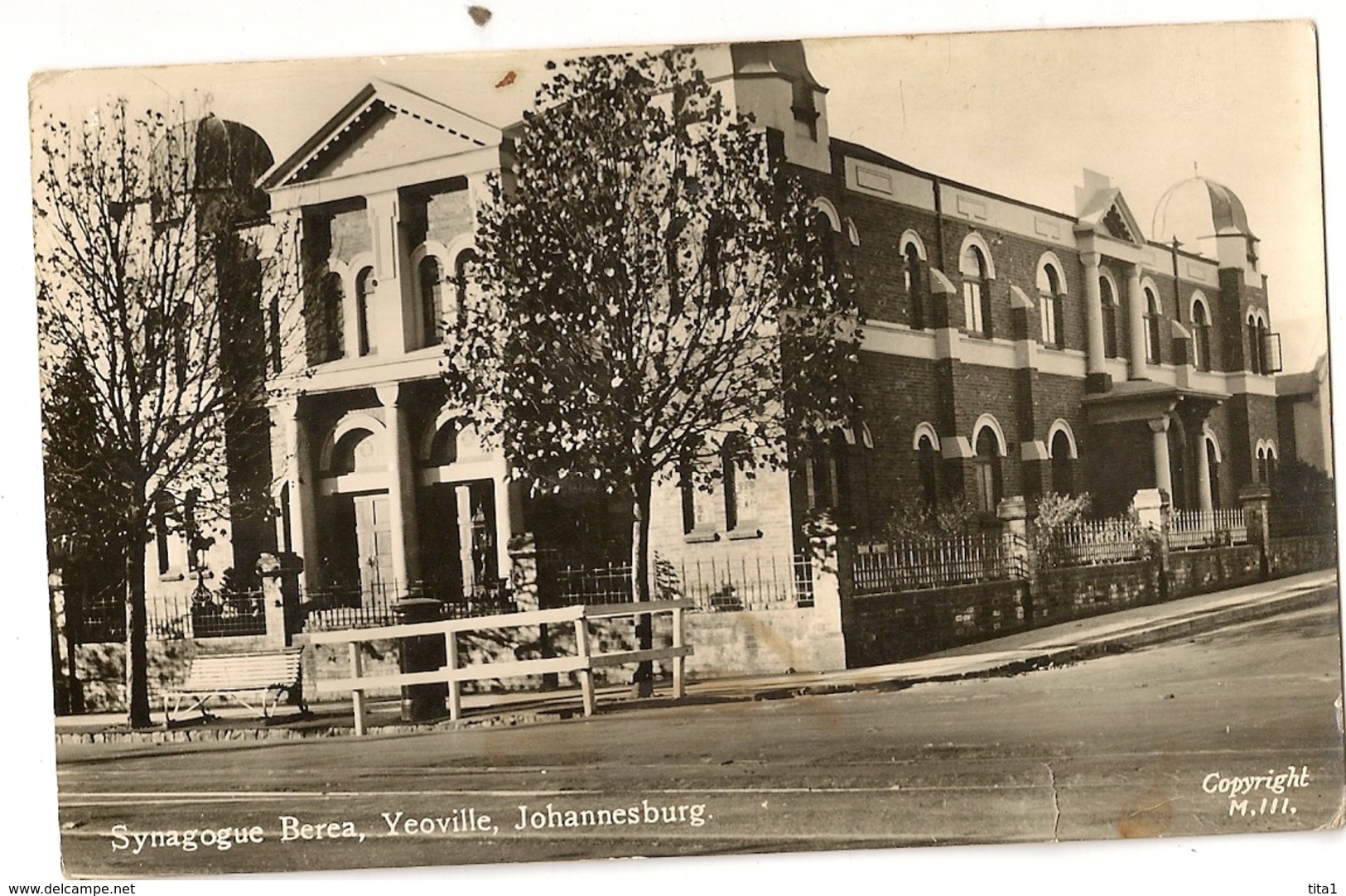 S7686 -Synagogue Berca, Yeoville, Johannesburg - Afrique Du Sud