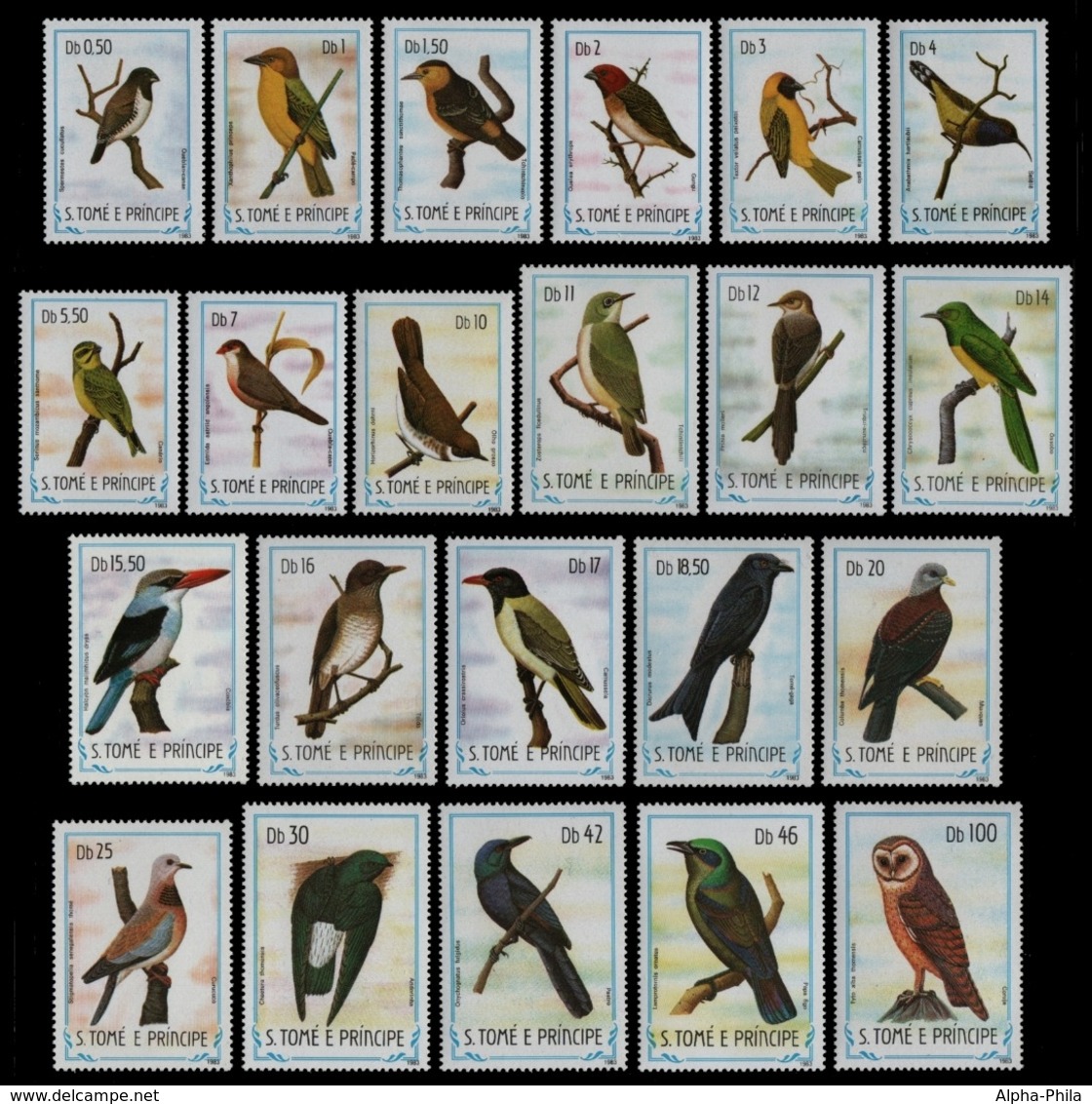 São Tomé & Príncipe 1983 - Mi-Nr. 897-900 ** - MNH - Vögel / Birds (I) - São Tomé Und Príncipe