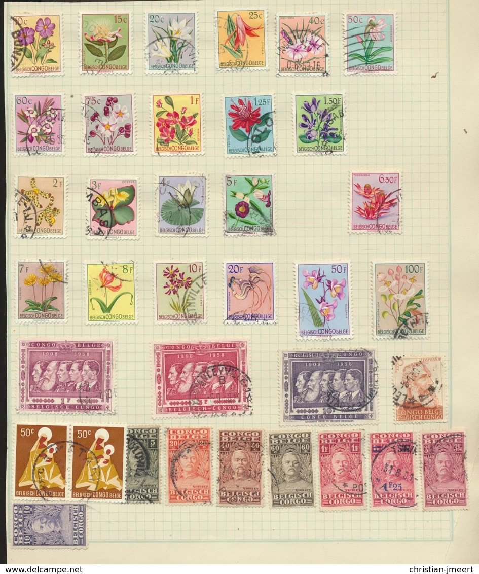 BELGIAN CONGO  BELGISCH CONGO BELGE Lot Van 176 Stamps - Sammlungen