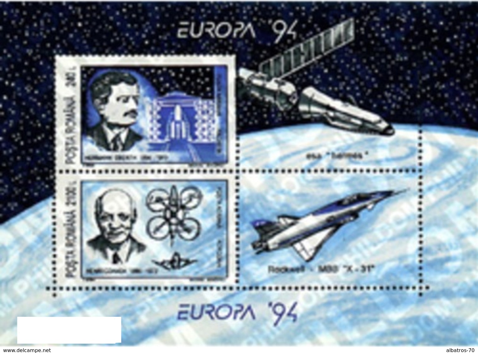 Romania 1994 _ Space - Perforated - Europa 94 _ Minisheet _ MNH ** - Blocchi & Foglietti