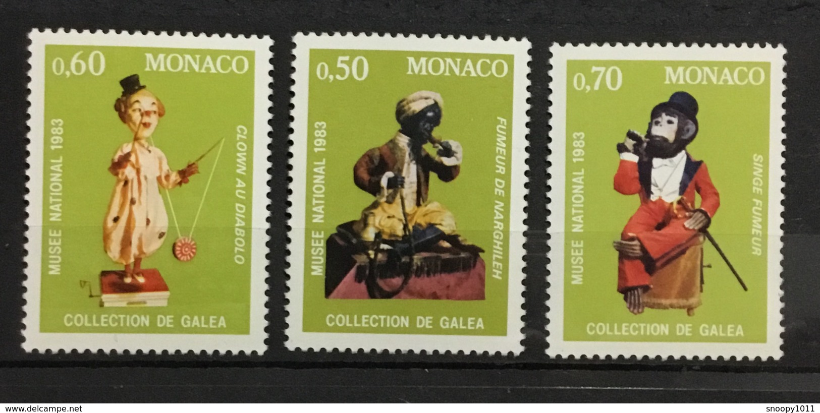 MONACO # 1398-1405.  19th Century Figurines.  MNH (**) - Unused Stamps