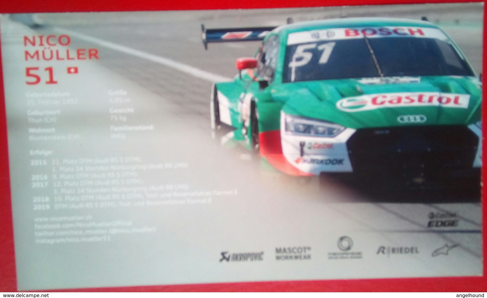 Audi Nico Muller - Autogramme