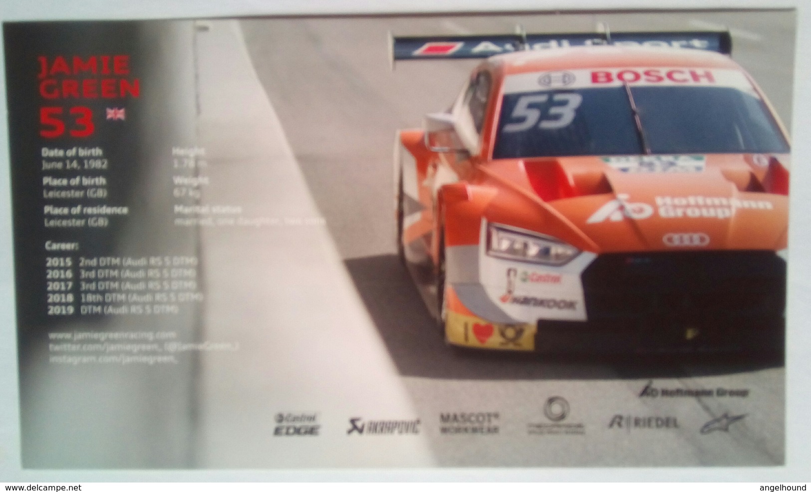 Audi Jamie Green - Autographes