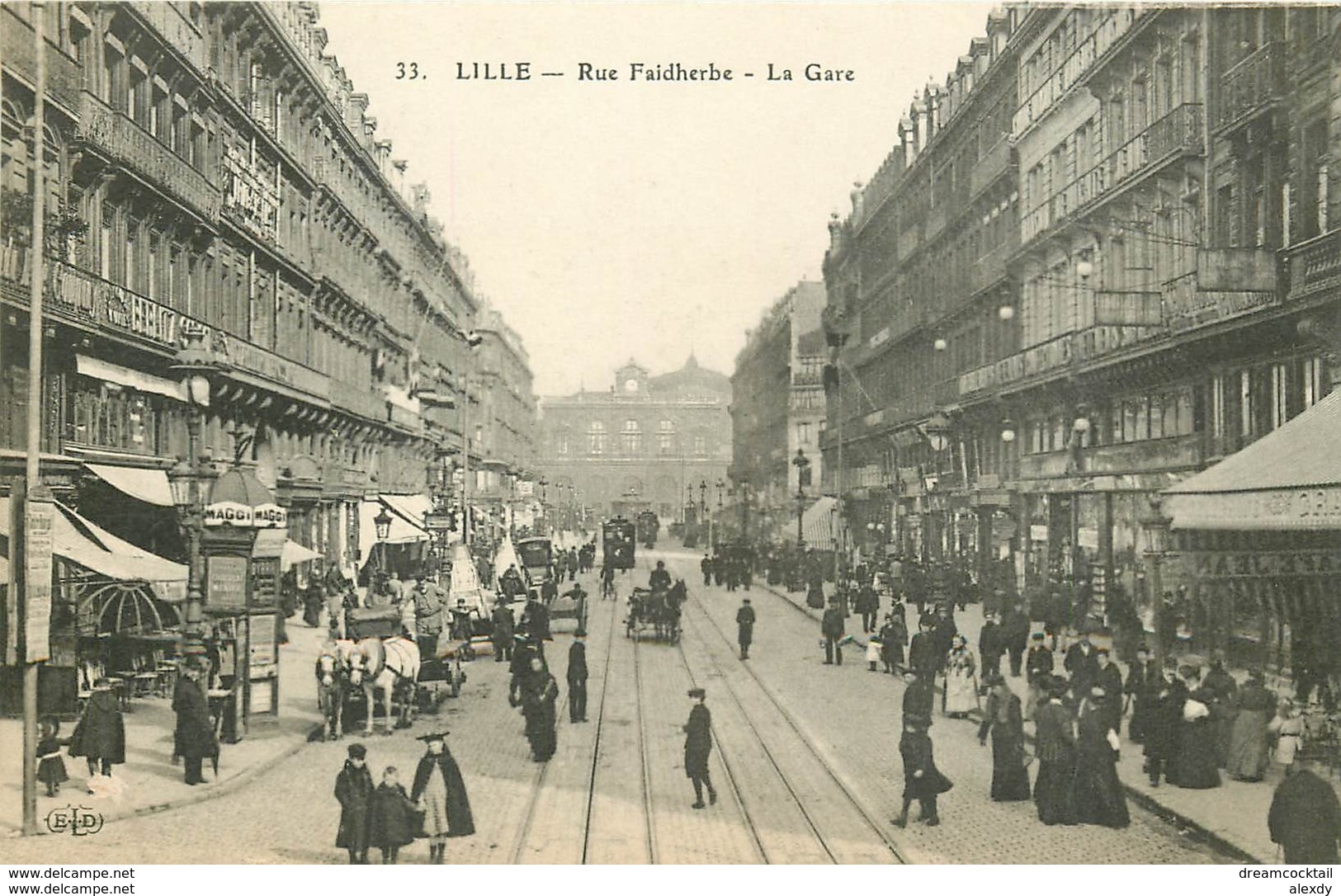 WW 2 Cpa 59 LILLE. Gare Rue Faidherbe Et Statue Pasteur - Lille