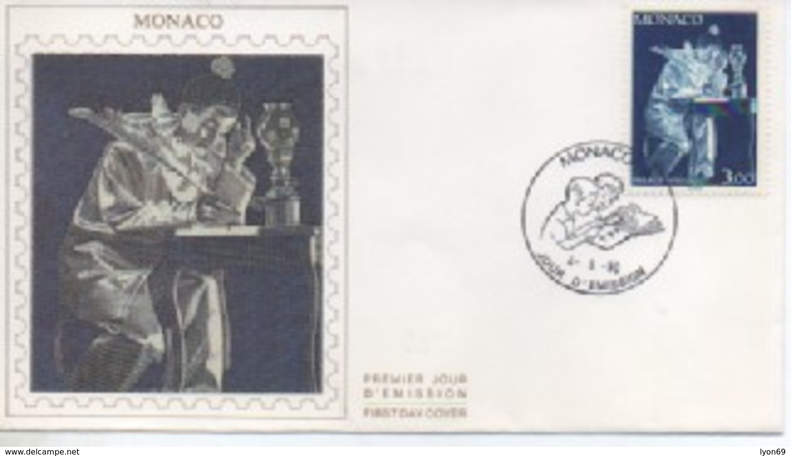 /FDC MONACO    PIERROT ECRIVAIN    N° YVERT ET TELLIER  1738    1990 - FDC