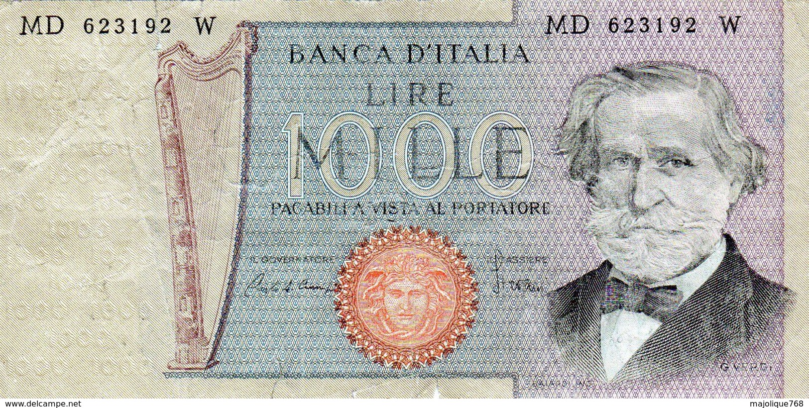 Billet De L’Italie De 1000 Lire Le 30 Mai 1981 En B - Signature Ciampi - 1000 Lire