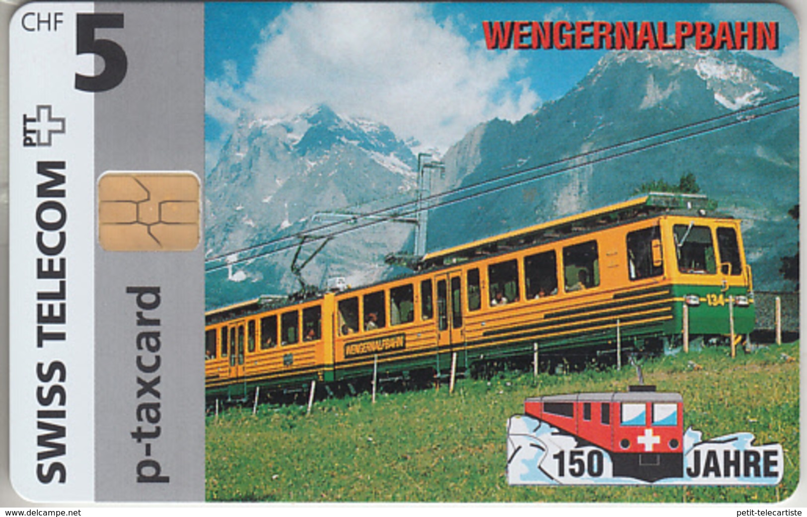 SUISSE - PHONE CARD - TAXCARD-PRIVÉE * CHIP *** TRAIN - ZUG - 150 ANS / 16 *** - Svizzera