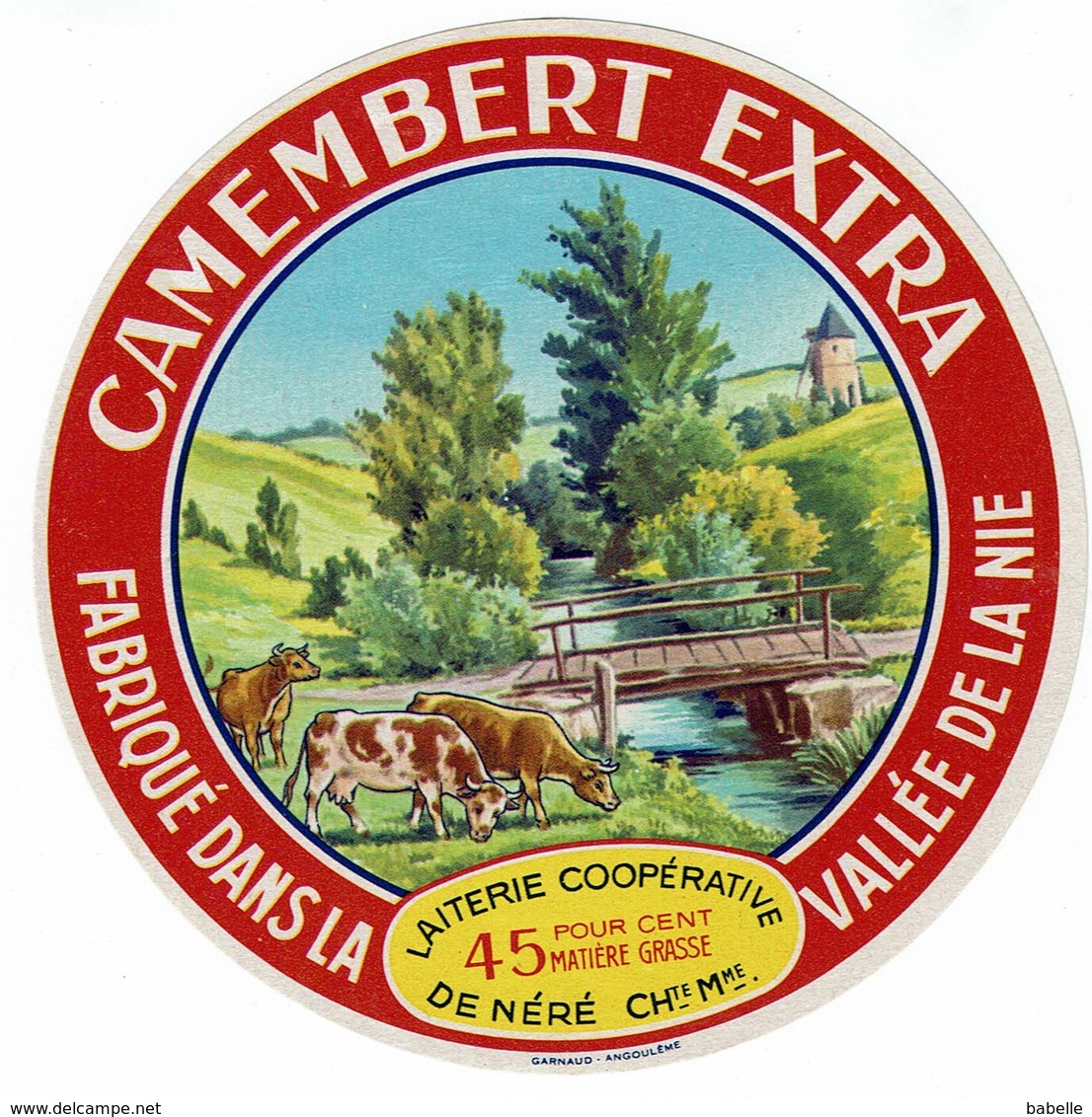 Et. Camembert Extra " Laiterie De NERE " Vallée De La Nie - Fromage