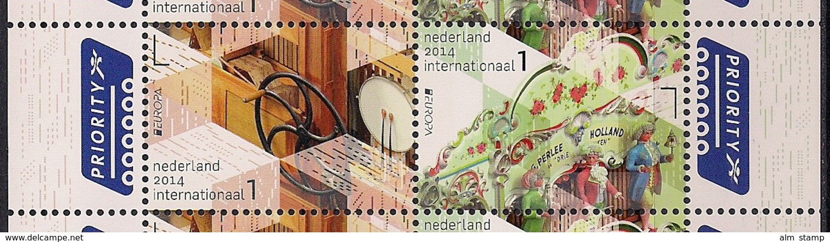 2014 Niederlande  Nederland Mi. 3227-8 **MNH Europa : Volksmusikinstrumente - 2014