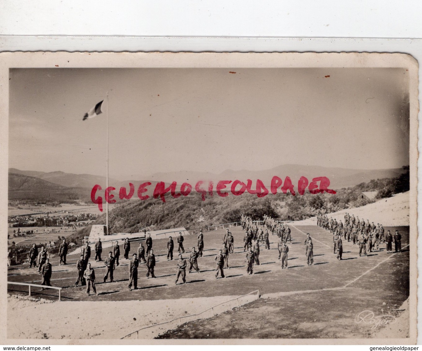 67 - MUTZIG - CAMP  - SEANCE D' EXERCICES -GYMNASTIQUE EXECUTES PAR COMPAGNIE DE STRASBOURG -VISITE MONTGOMERY - Mutzig