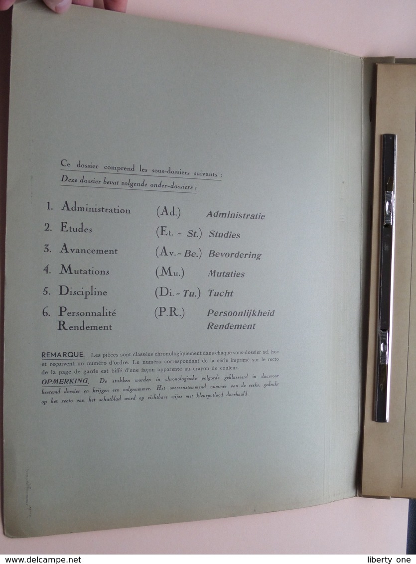 Blanco DOSSIER B. " Personnel SUBALTERNE "  " LAGER Personeel " N° 683 > C ( Zie Foto's > In ZEER Goede Staat ) ! - Dokumente