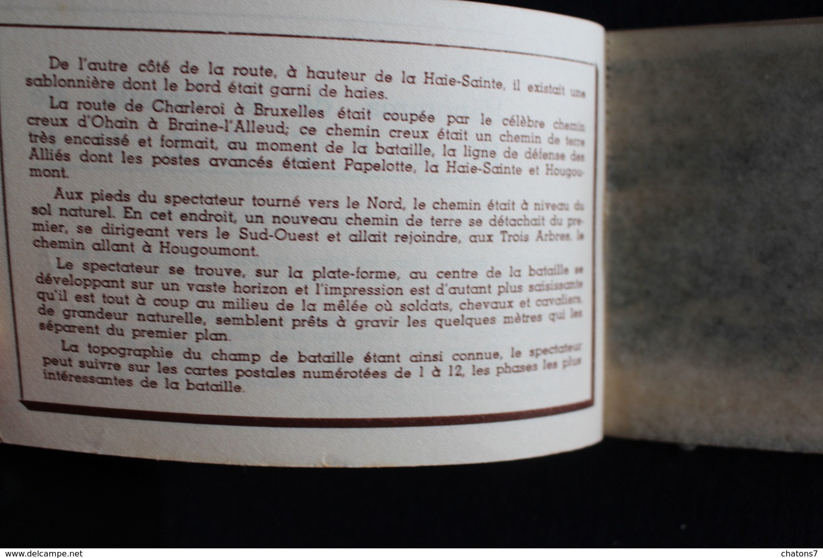 i-120 / 2 Carnet de 12 cartes - La Bataille de Waterloo + Panorama de la bataille - Notice et cartes explicatives,