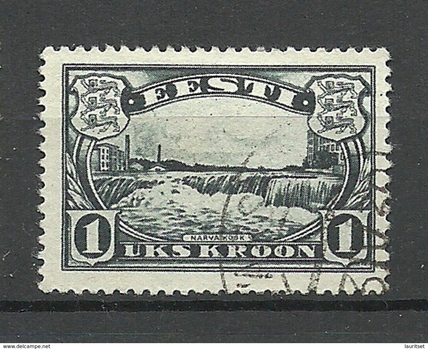 ESTLAND Estonia 1933 Wasserfälle Waterfall Michel 98  O - Estland