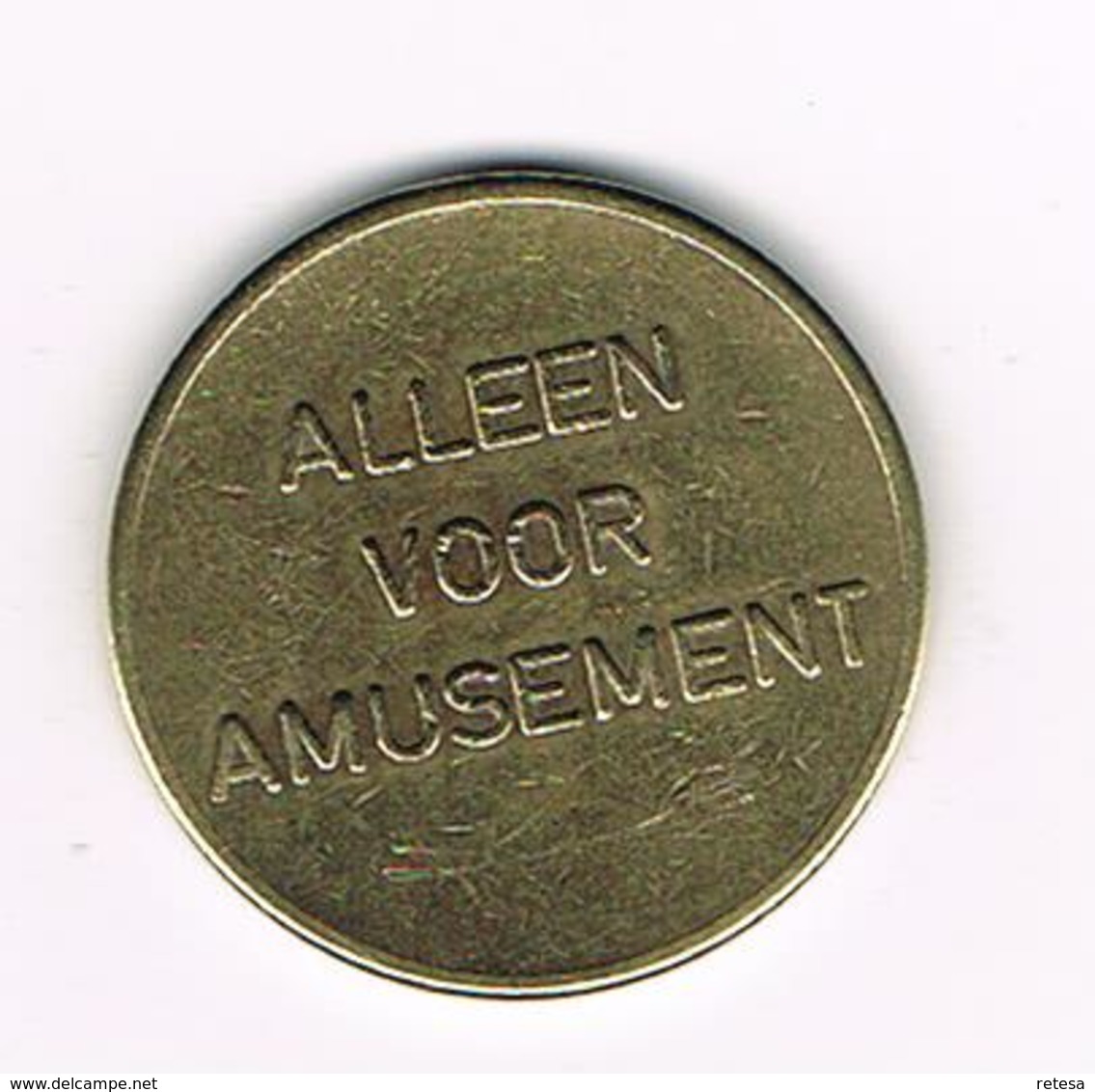 //  JETON  ALLEEN VOOR AMUSEMENT - Firma's