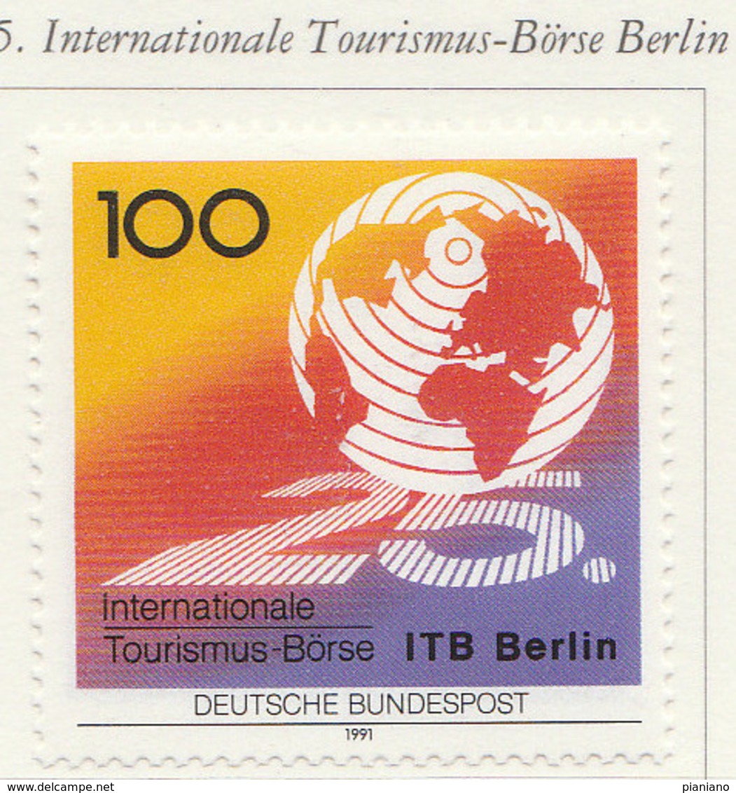 PIA - GERMANIA : 1991 : 25° Anniversario Della Borsa Internazionale Del Turismo A Berlino   - (Yv 1327) - Altri & Non Classificati