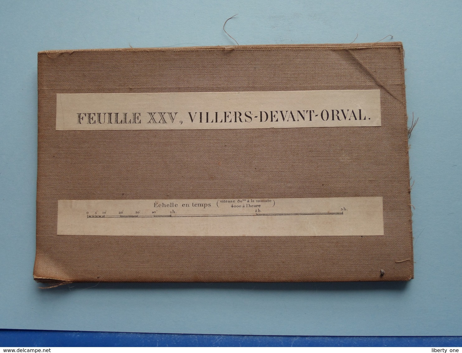 " VILLERS - DEVANT - ORVAL " Kaart Op Katoen / Linnen / Cotton - Institut Cartographique Militaire 1907 ( Zie Foto's ) ! - Europa