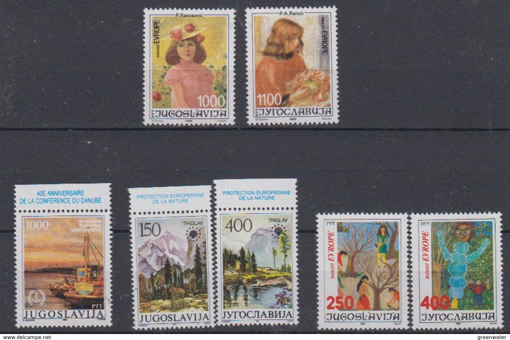 Yugoslavia 1987/1988 Europa Sympathy Issues 7v ** Mnh(44209) - Europese Gedachte