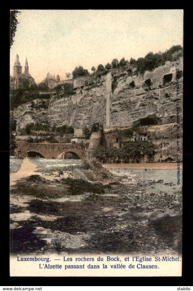 LUXEMBOURG - LUXEMBOURG-VILLE - LES ROCHERS DU BOCK ET L'EGLISE ST-MICHEL - Luxemburgo - Ciudad