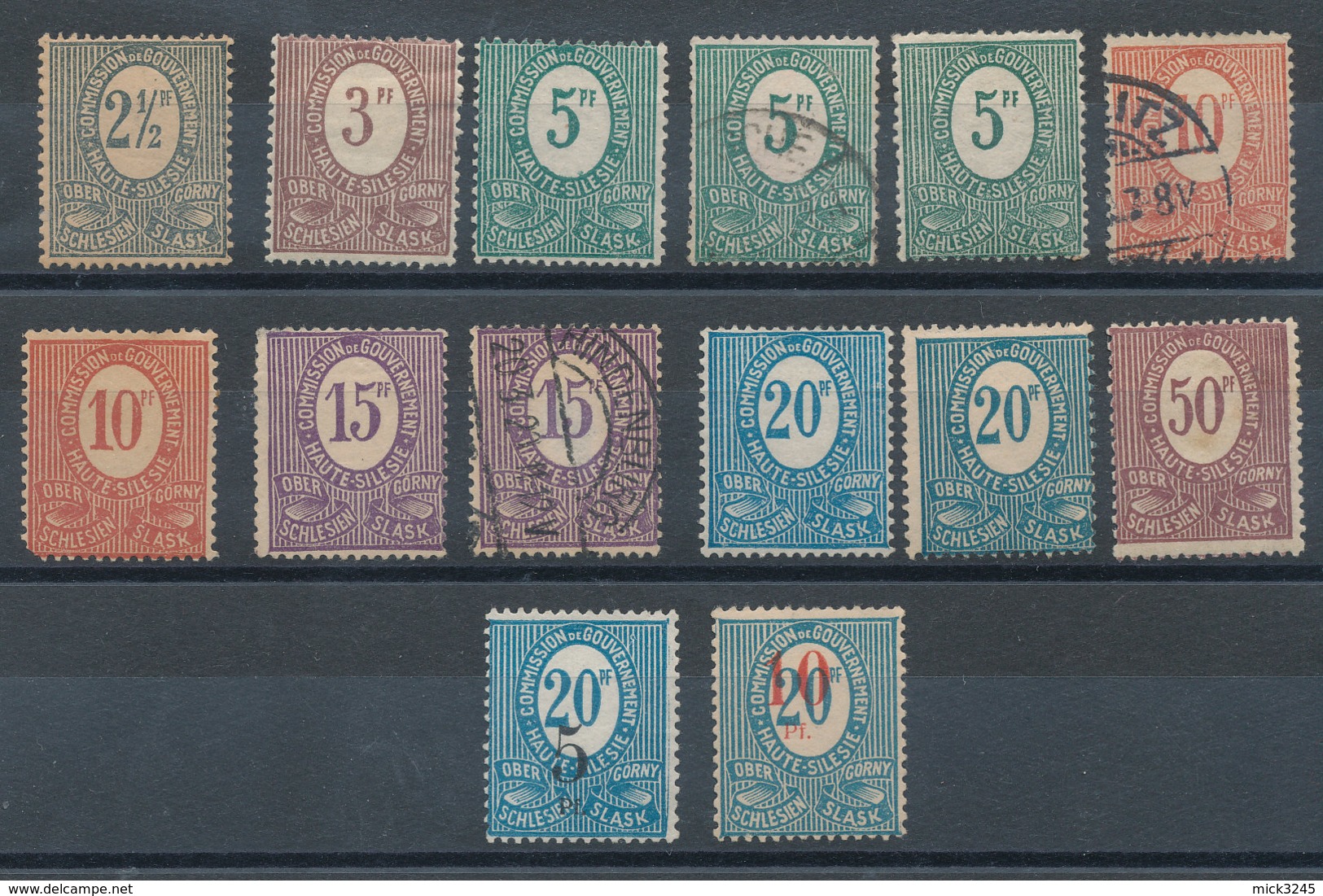 Haute Silésie - Lot De 14 Timbres* Et (o) - Schlesien