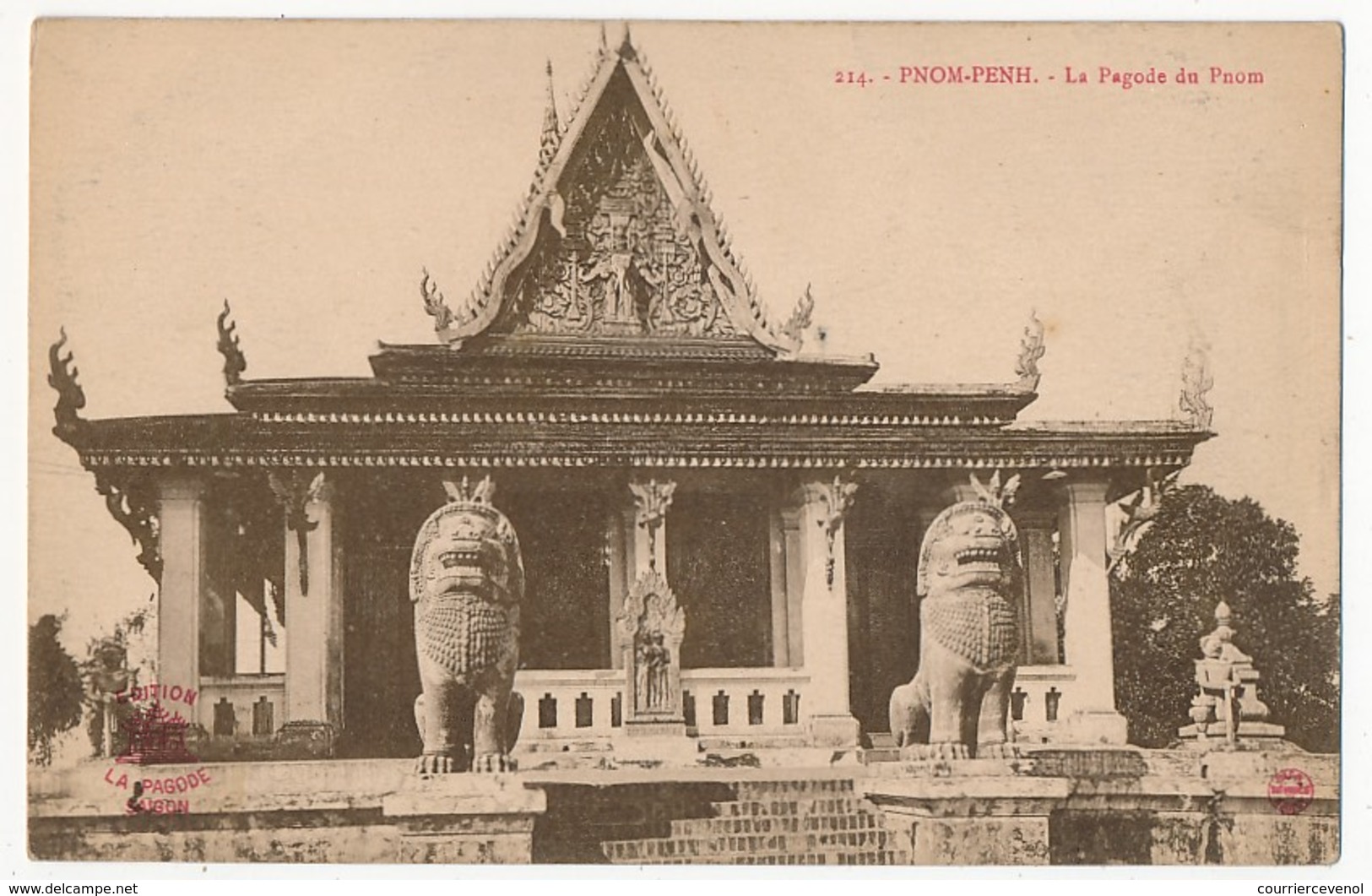 CPA - CAMBODGE - PHOM-PENH - La Pagode Du Pnom - Cambodge