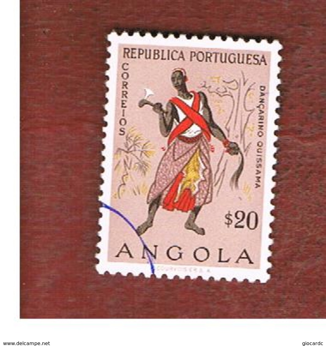 ANGOLA  -  SG 523  - 1957   NATIVES: DANCER -  USED - Angola