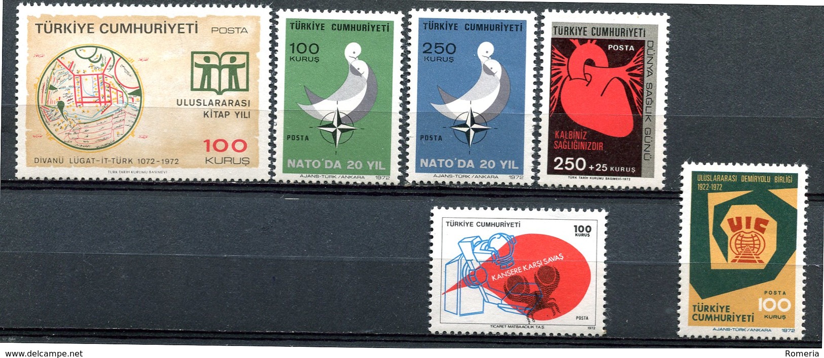 Turquie - 1972 - Lots Timbres ** - Nºs Dans Description - Nuevos