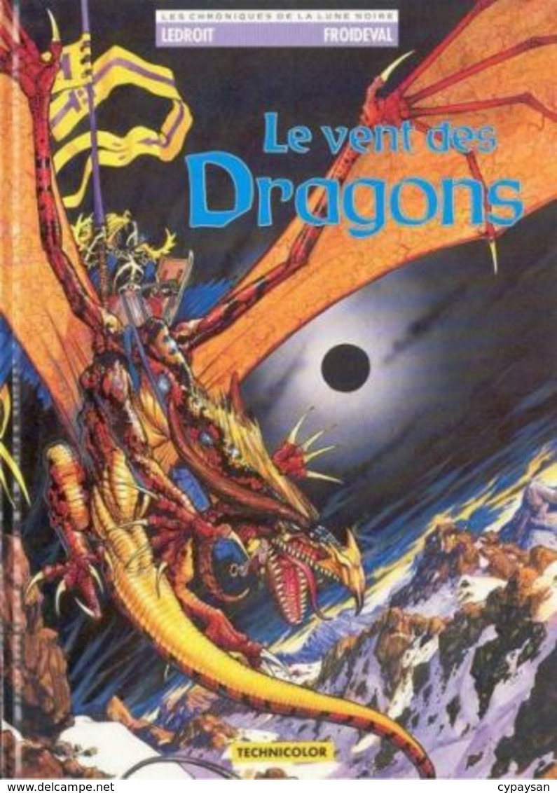 Chroniques De La Lune Noire T 02  Le Vent Des Dragons  EO BE ZENDA  06/1990  Froideval Ledroit (BI2) - Chroniques De La Lune Noire