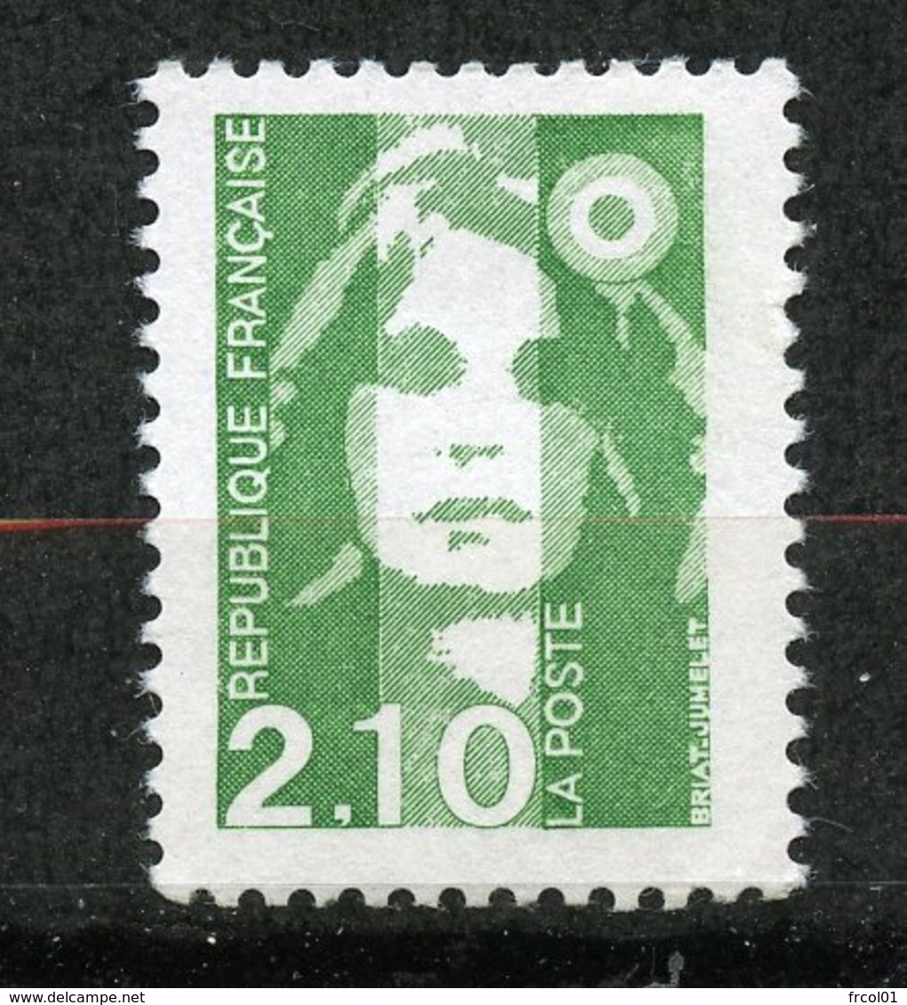 France, Spink/Maury, 2622a**, Marianne Du Bicentenaire 2,10f Vert Sans Bande De Phosphore , Signé, Expertise,MNH - Ungebraucht