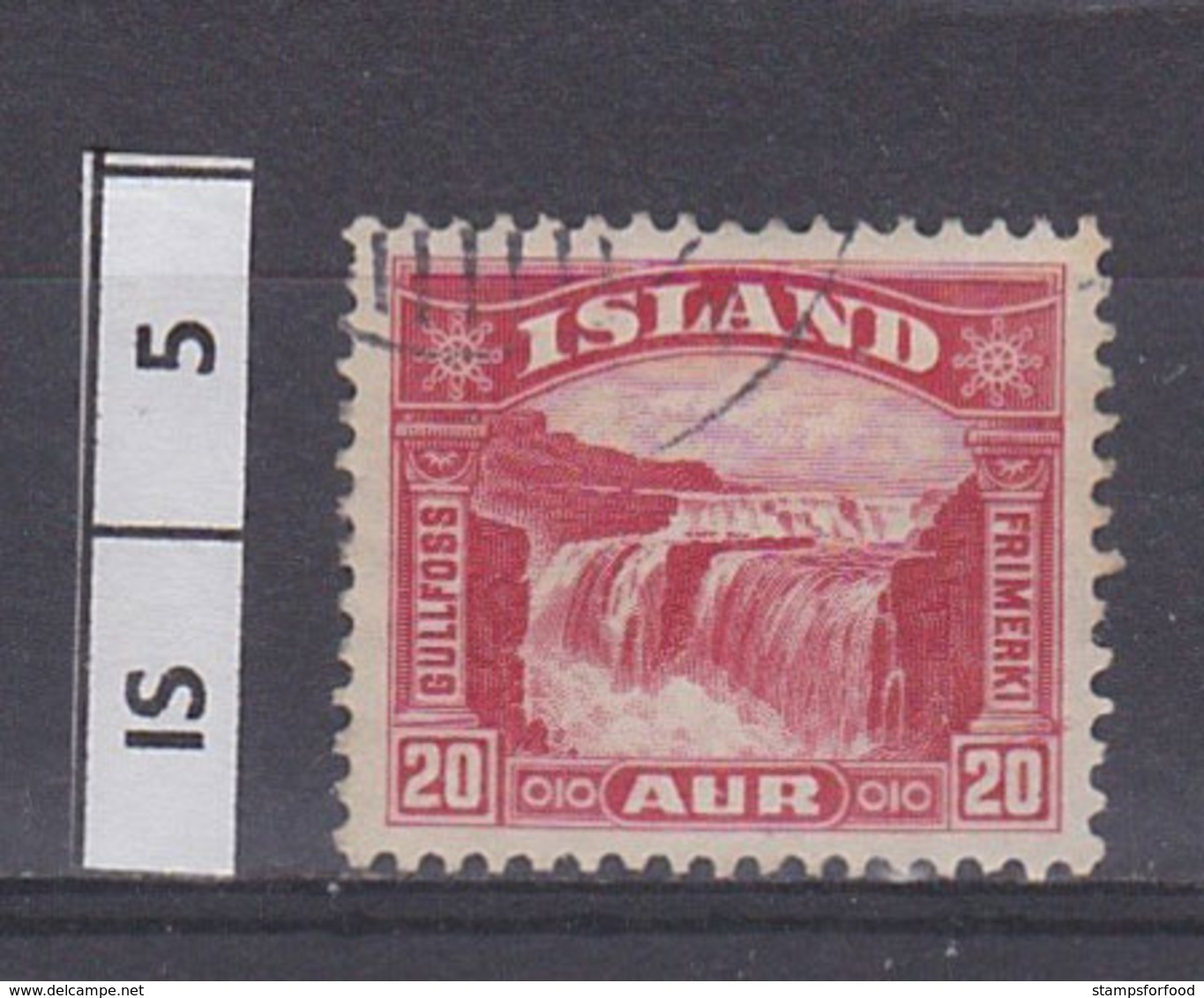 ISLANDA   1931	Cascate 20 Aur Usato - Usati