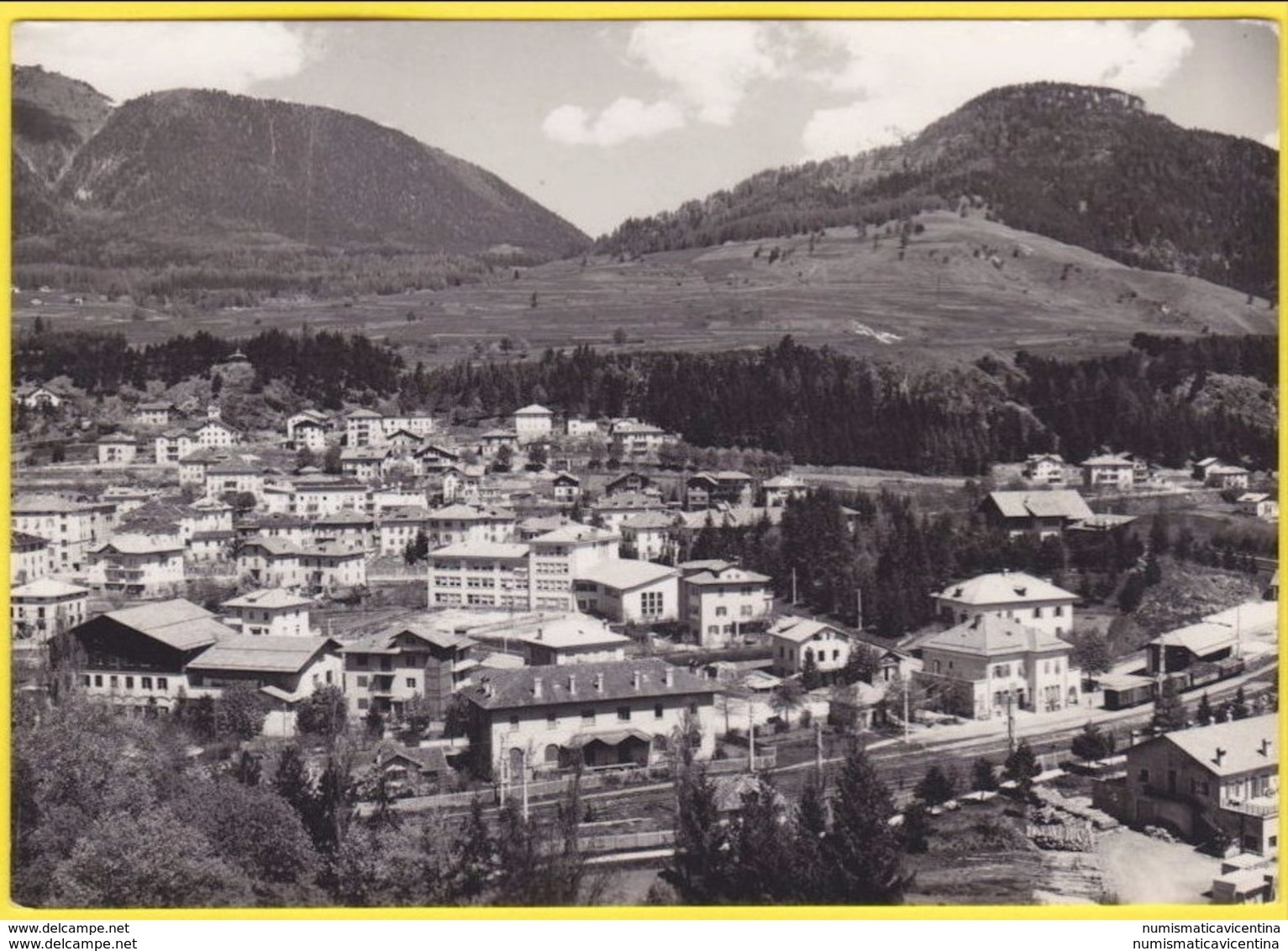 Cavalese Trento Stazione Ferroviaria Treni In Pp Cpa 1959 - Trento