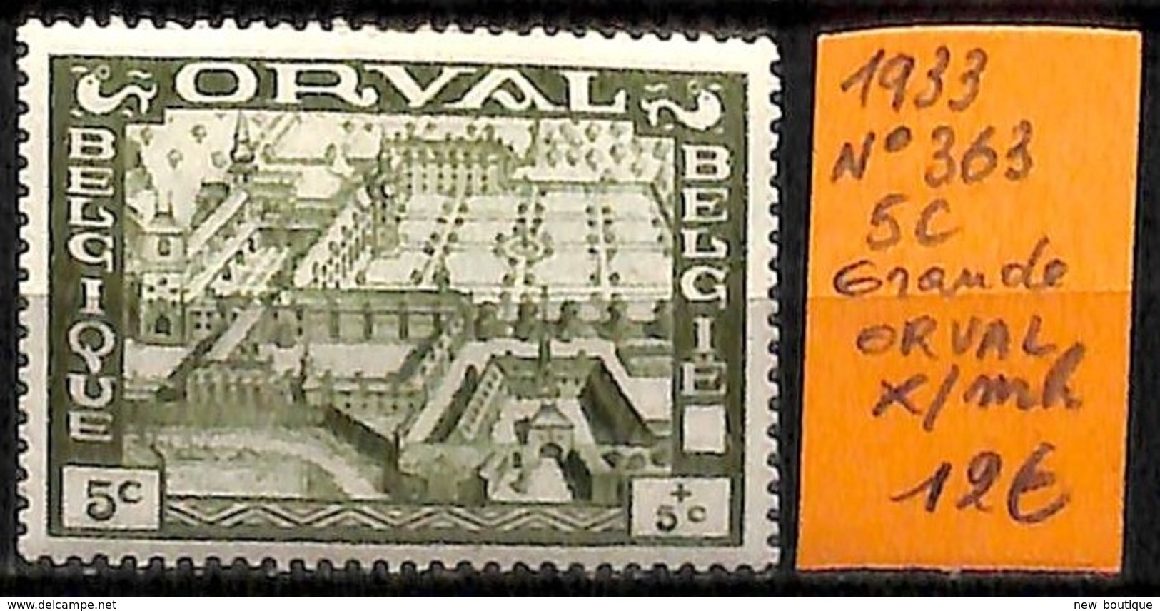 NB - [831464]TB//*/Mh-Belgique 1933 - N° 363, 5c, Grande Orval - Unused Stamps