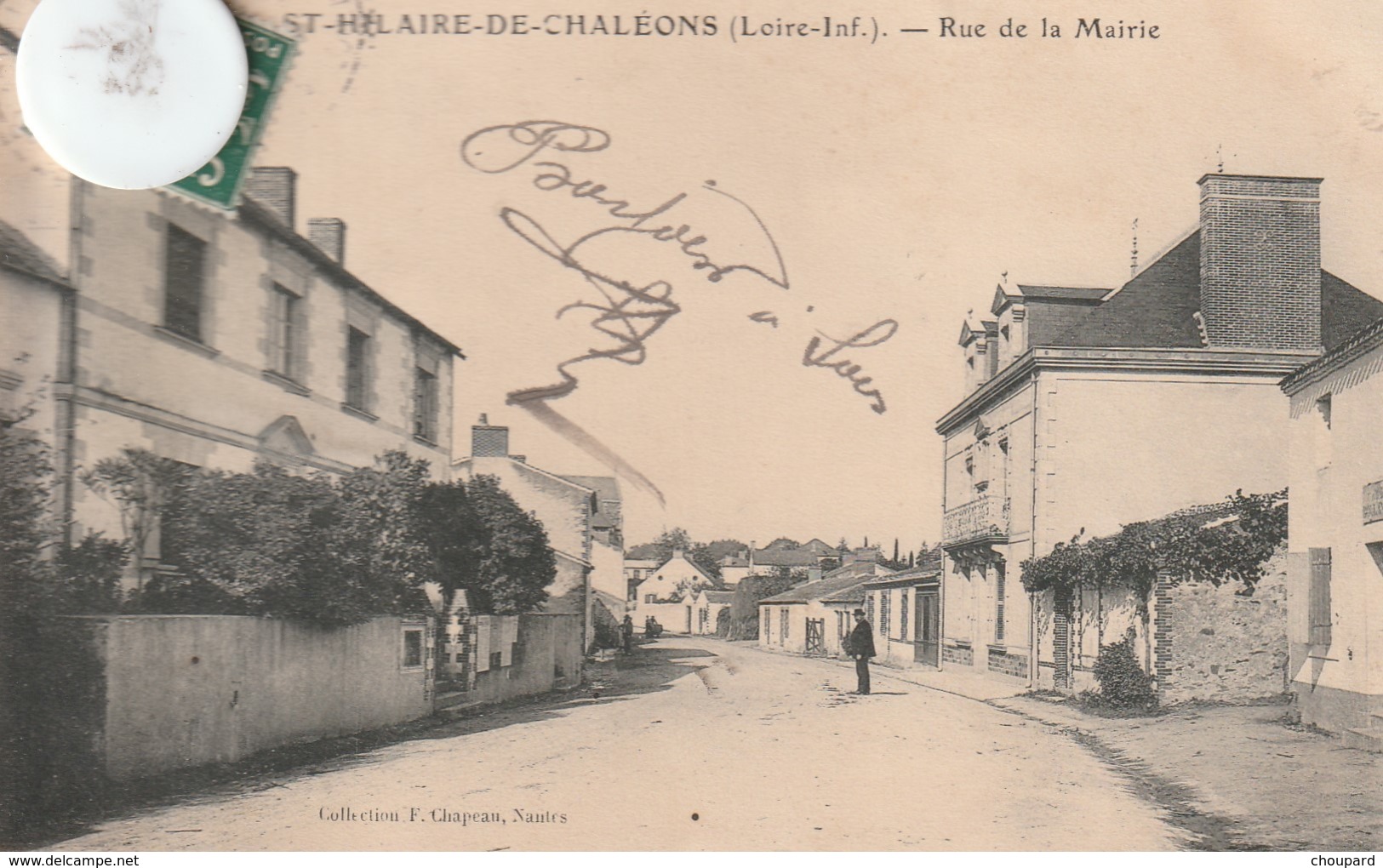 44 - Très Belle Carte Postale Ancienne De SAINT HILAIRE DE CHALEONS   Rue De La Mairie - Autres & Non Classés