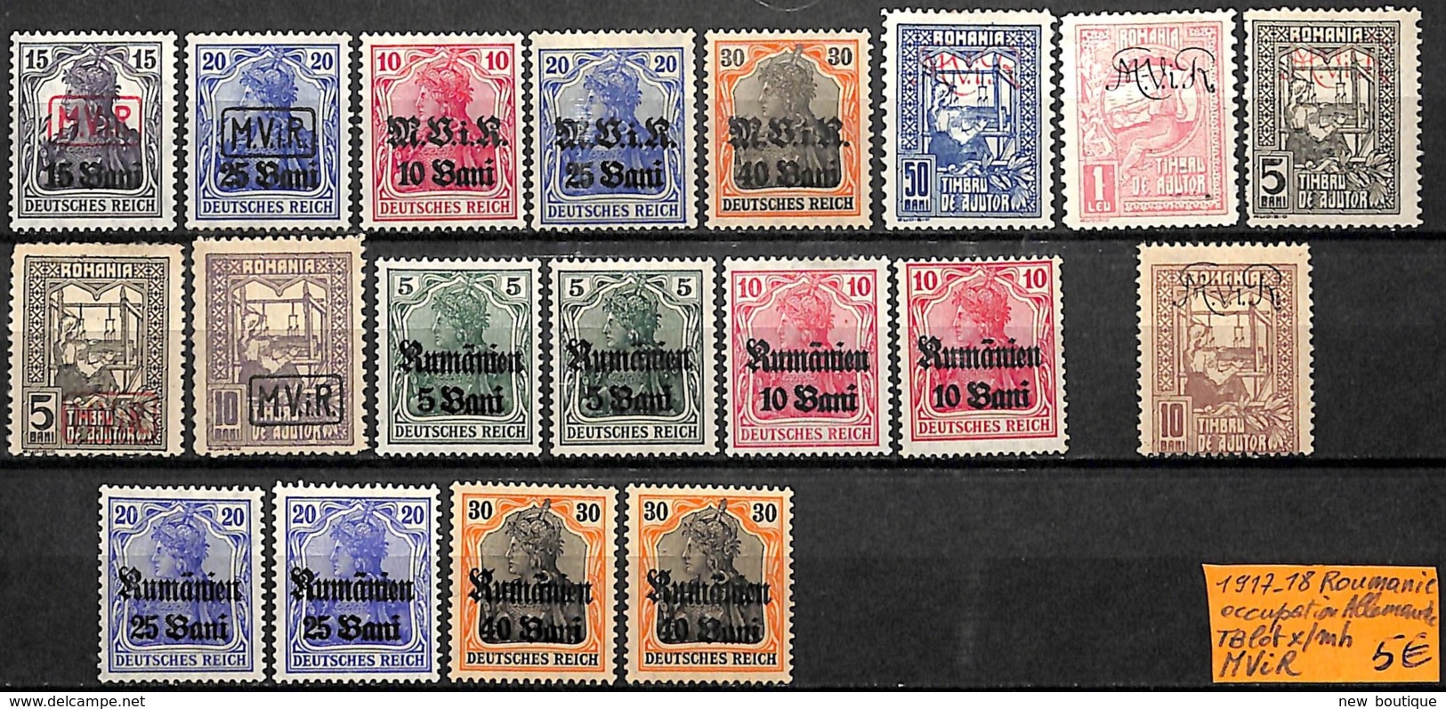 NB - [832650]TB//*/Mh-Roumanie 1917-18 - Occupation Allemande, Tb Lot */mh - Collections