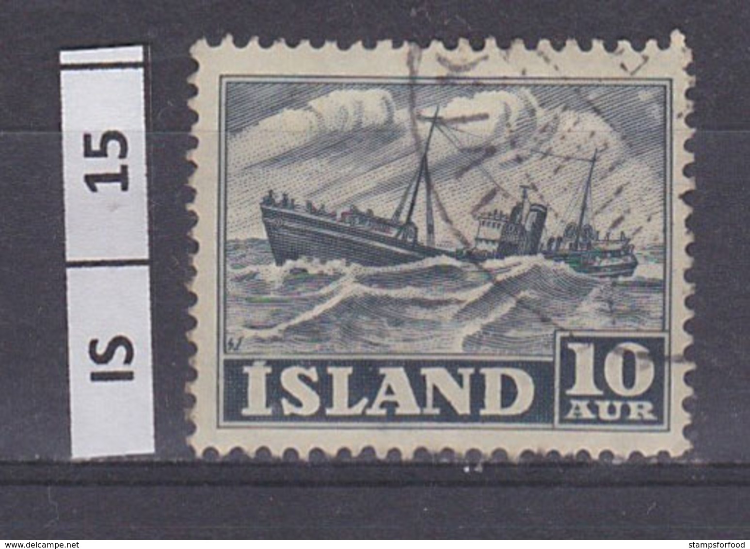 ISLANDA  1950	Lavoro, 10 Au Usato - Used Stamps